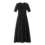 Me and Em Mixed Media Maxi Dress
Mixed-Media Jersey Dress