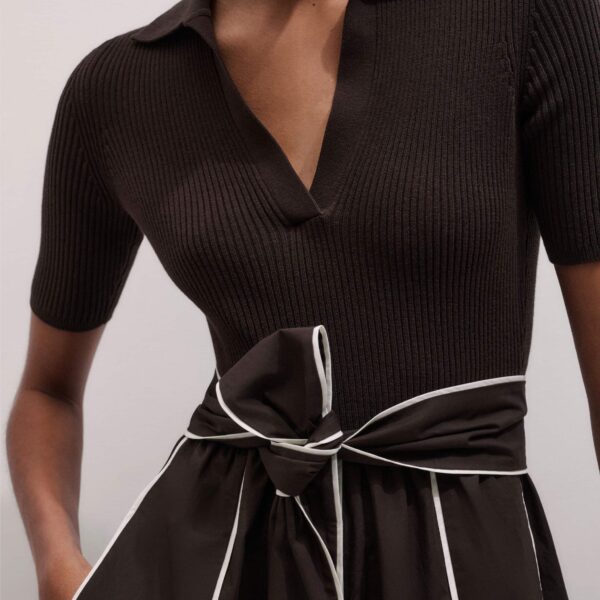 Me and Em Mixed Media Midi Dress