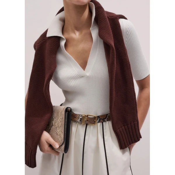 Me and Em Mixed Media Midi Dress
Knit + Poplin Dress, view 5
