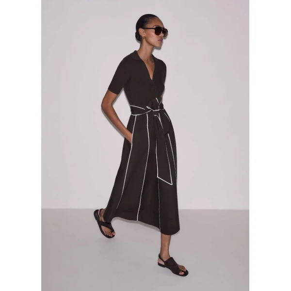 Me and Em Mixed Media Maxi Dress
Mixed-Media Jersey Dress, view 6
