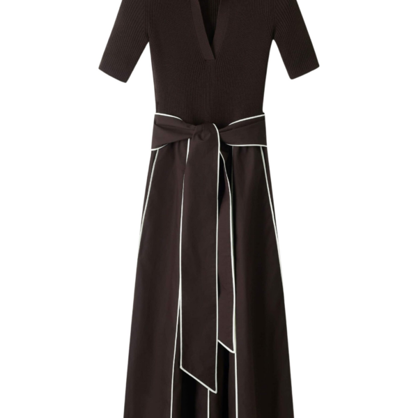 Me and Em Mixed Media Midi Dress