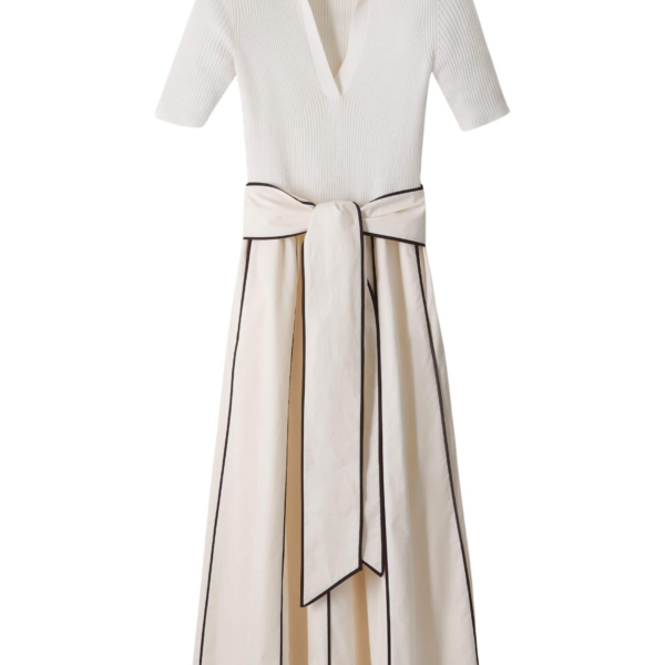 Me and Em Mixed Media Midi Dress