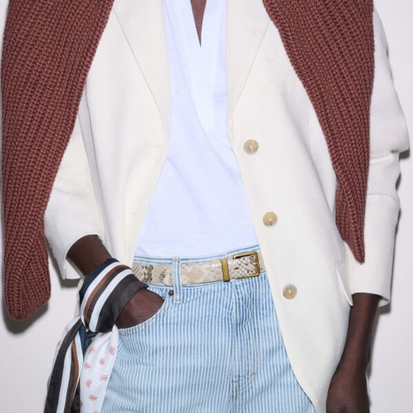 Cotton Slub Jersey – luxury British White in Me and Em exclusively at Coveti