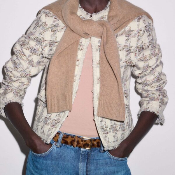 Cotton Rib Jersey – luxury British Pink in Me and Em exclusively at Coveti