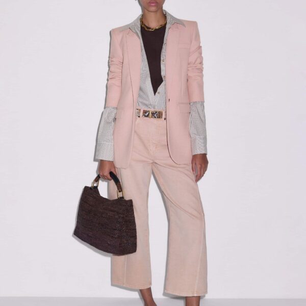 Slub Jersey – luxury British Brown in Me and Em exclusively at Coveti