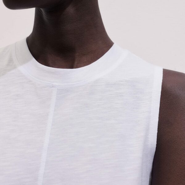 Slub Jersey – luxury British White in Me and Em exclusively at Coveti