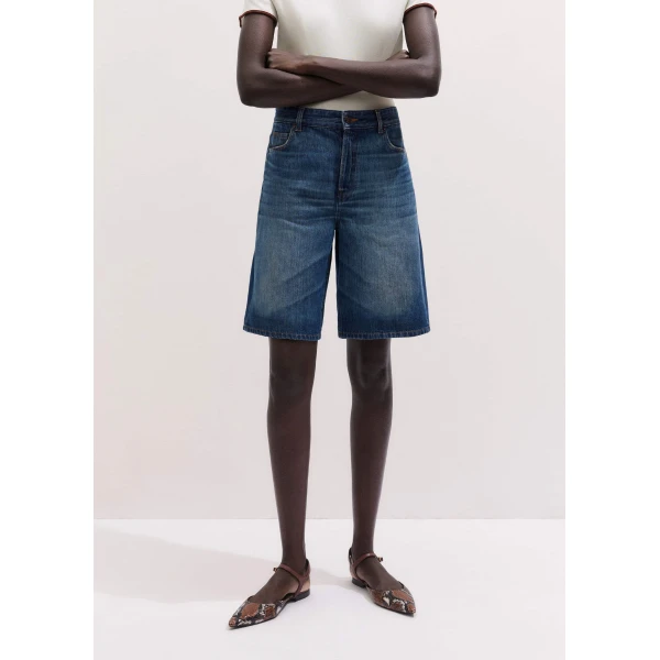 Me and Em Relaxed Bermuda Short
Midweight Denim Shorts, view 3