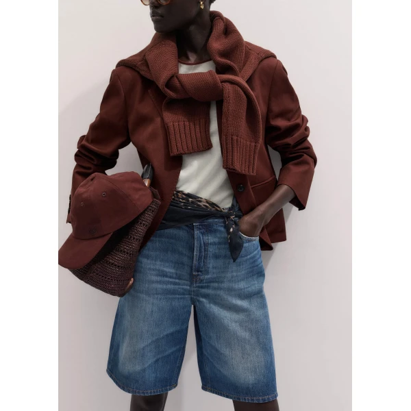 Me and Em Relaxed Bermuda Short
Midweight Denim Shorts, view 4