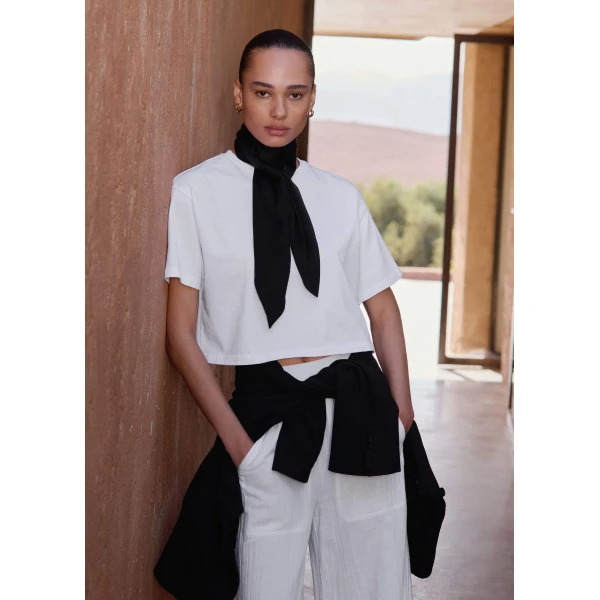 Me and Em Relaxed Crop Tee
Midweight Jersey Top, view 2