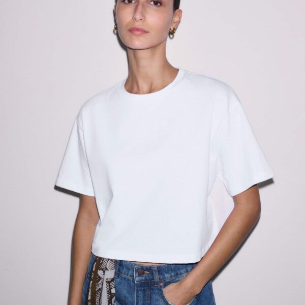 Midweight Jersey – luxury British White in Me and Em exclusively at Coveti