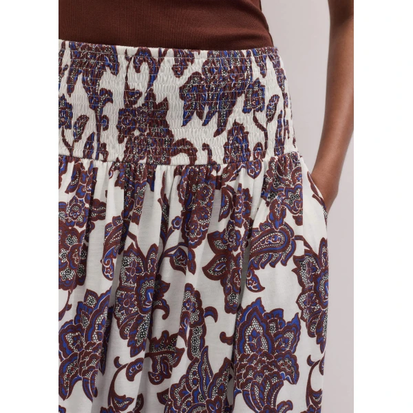 Me and Em Shirred Waist Maxi Skirt
Slub Jersey Skirt, view 5
