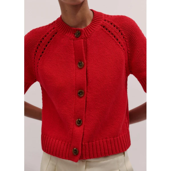 Me and Em Short Sleeve Cardigan
Chunky Cotton Knit, view 5