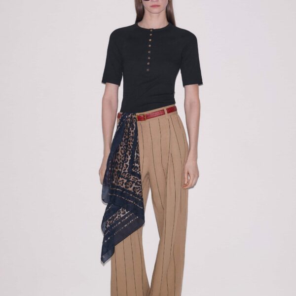 Rib Jersey – luxury British Black in Me and Em exclusively at Coveti