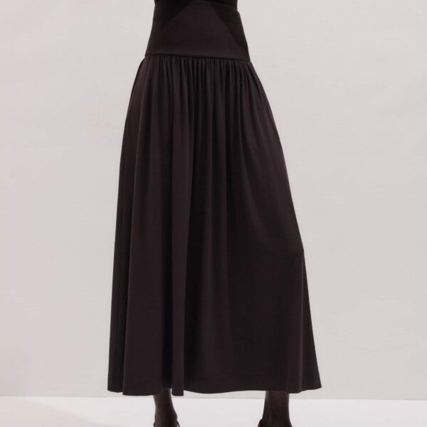 Stretch Jersey – luxury British Brown in Me and Em exclusively at Coveti