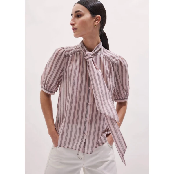 Me and Em Soft Stripe Blouse
Cotton Voile Top, view 6