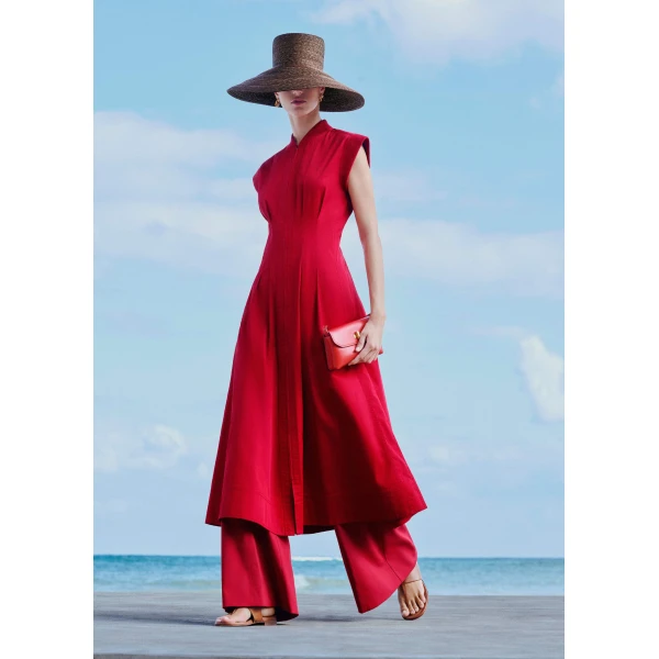 Me and Em Sporty Smart Midi Dress
Soft Sculpt Twill Dress, view 3