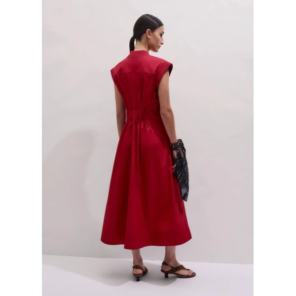 Me and Em Sporty Smart Midi Dress
Soft Sculpt Twill Dress, view 4