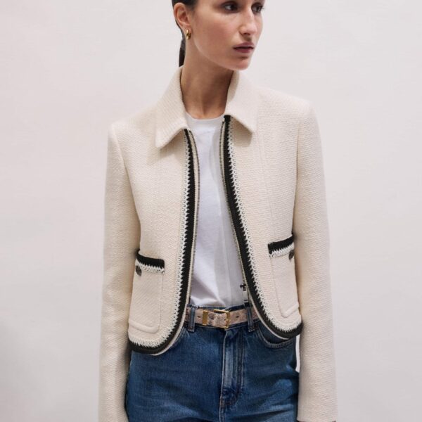 Textured Tweed – luxury British Ivory in Me and Em exclusively at Coveti