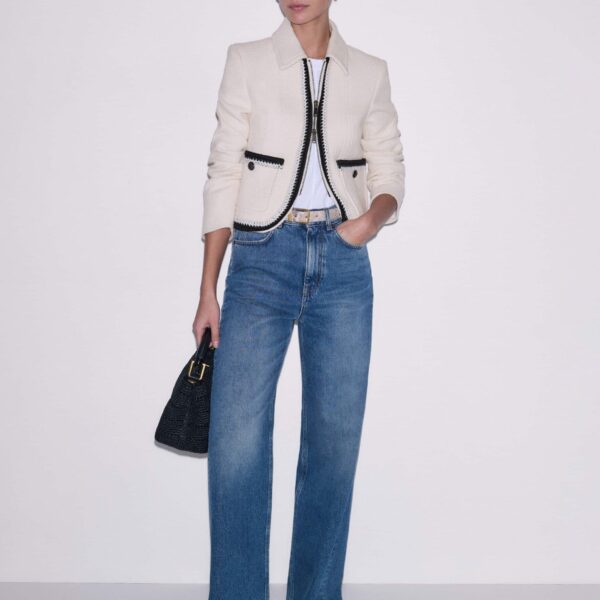 Textured Tweed – luxury British Ivory in Me and Em exclusively at Coveti