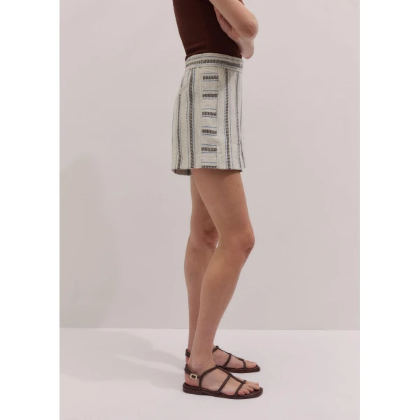 Me and Em Stripe Short
Textured Jersey Shorts, view 2