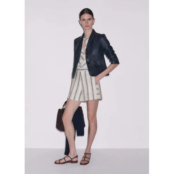 Me and Em Stripe Short
Textured Jersey Shorts, view 4
