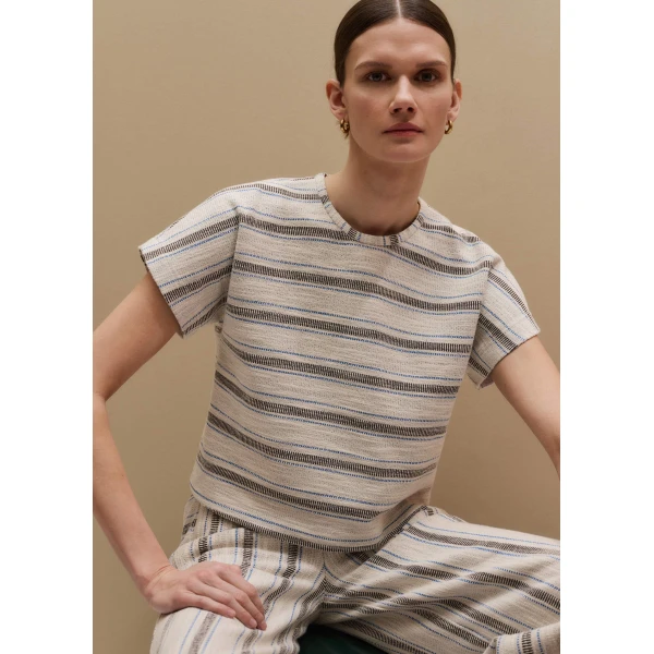 Me and Em Stripe Tee
Textured Jersey Top, view 6