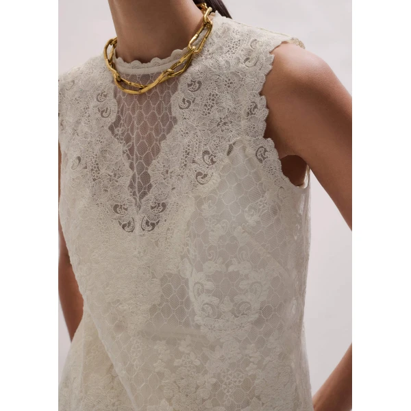 Me and Em Summer Occasion Top
Embroidered Tulle Top, view 5