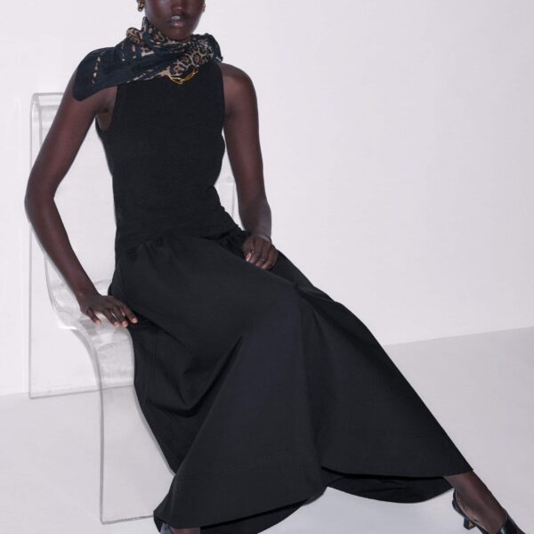 Bouclé Jersey – luxury British Black in Me and Em exclusively at Coveti