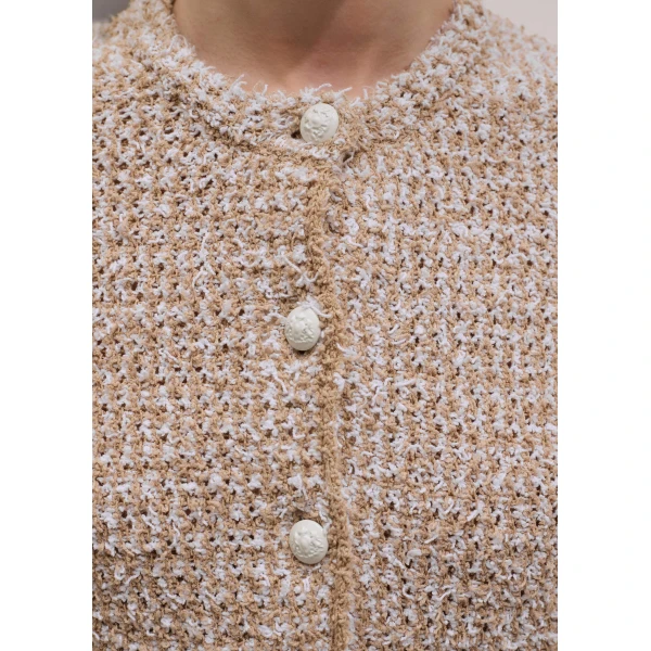 Me and Em Textured Crop Jacket
Tweed Cotton Knit, view 5