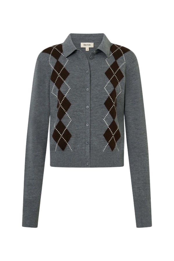 Oroton Argyle Cardigan - Oroton Knitwear - Australian Heritage Luxury - Shop at Coveti