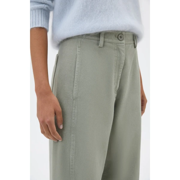 Oroton Barrel Twill Leg Pant - Oroton Pants - Australian Heritage Luxury - Shop at Coveti