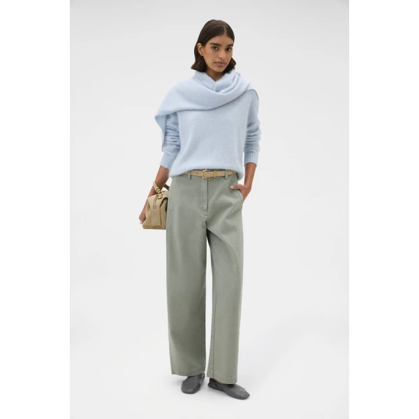 Oroton Barrel Twill Leg Pant - Oroton Pants - Australian Heritage Luxury - Shop at Coveti
