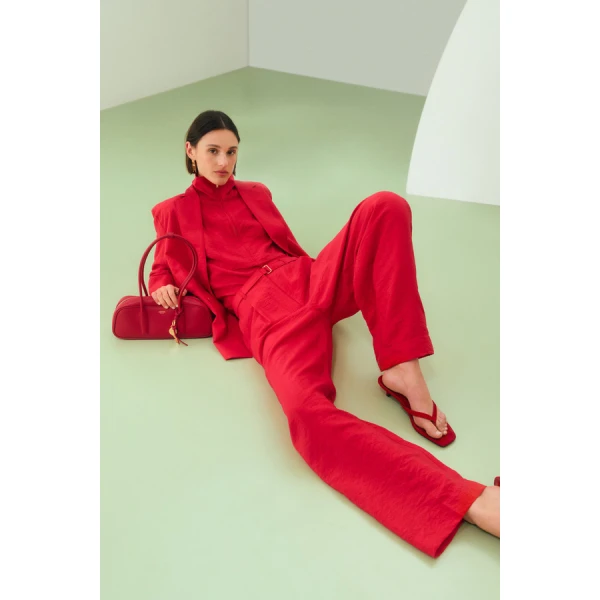 Oroton Belt Detail Pant - Oroton Pants - Australian Heritage Luxury - Shop at Coveti