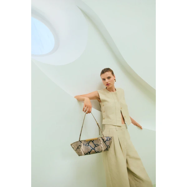 Oroton Button Detail Vest - Oroton Tops - Australian Heritage Luxury - Shop at Coveti