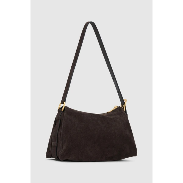 Oroton Cali Suede Shoulder Bag - Bags - Australian Luxury Leather Handbag at Coveti