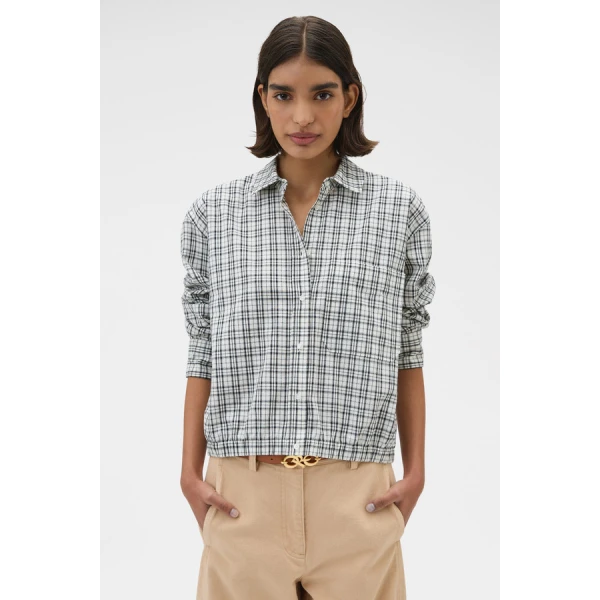 Oroton Check Bomber Shirt - Oroton Tops - Australian Heritage Luxury - Shop at Coveti