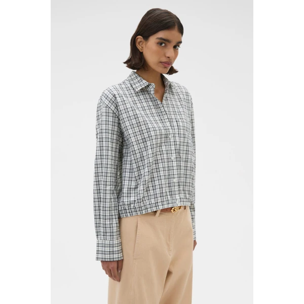 Oroton Check Bomber Shirt - Oroton Tops - Australian Heritage Luxury - Shop at Coveti