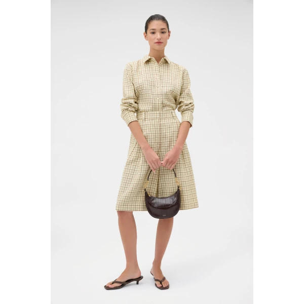 Oroton Check Crop Shirt - Oroton Tops - Australian Heritage Luxury - Shop at Coveti