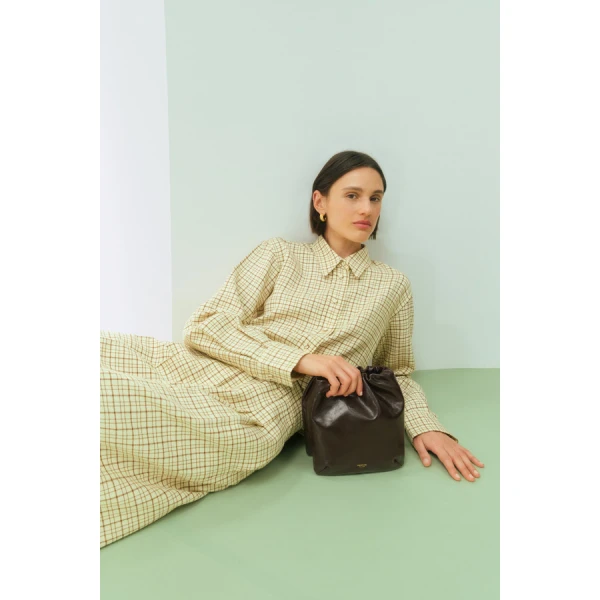 Oroton Check Crop Shirt - Oroton Tops - Australian Heritage Luxury - Shop at Coveti