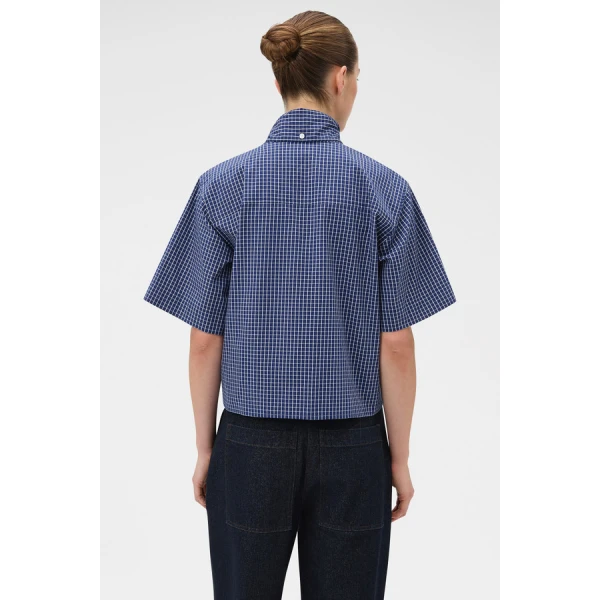 Oroton Check Tie Neck Shirt - Oroton Tops - Australian Heritage Luxury - Shop at Coveti