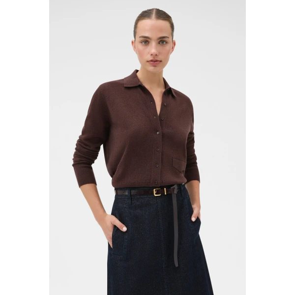 Oroton Collar Cardigan - Oroton Knitwear - Australian Heritage Luxury - Shop at Coveti