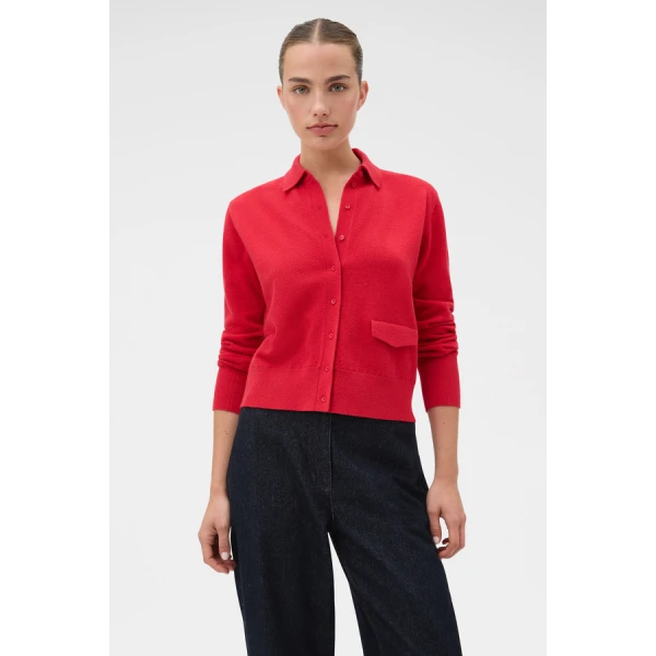 Oroton Collar Cardigan - Oroton Knitwear - Australian Heritage Luxury - Shop at Coveti