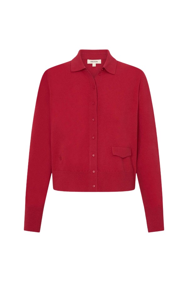 Oroton Collar Cardigan - Oroton Knitwear - Australian Heritage Luxury - Shop at Coveti
