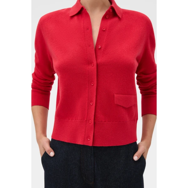 Oroton Collar Cardigan - Oroton Knitwear - Australian Heritage Luxury - Shop at Coveti