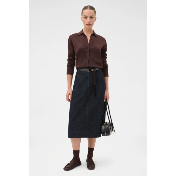 Oroton Collar Cardigan - Oroton Knitwear - Australian Heritage Luxury - Shop at Coveti