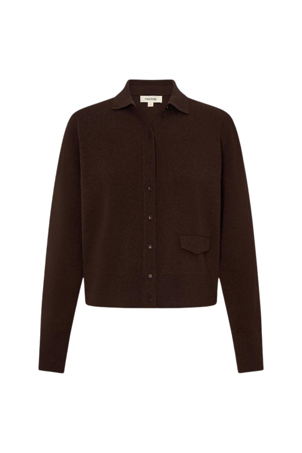 Oroton Collar Cardigan - Oroton Knitwear - Australian Heritage Luxury - Shop at Coveti