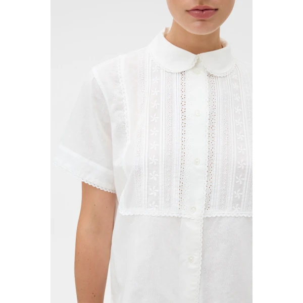 Oroton Delicate Short Sleeve Shirt - Oroton Tops - Australian Heritage Luxury - Shop at Coveti