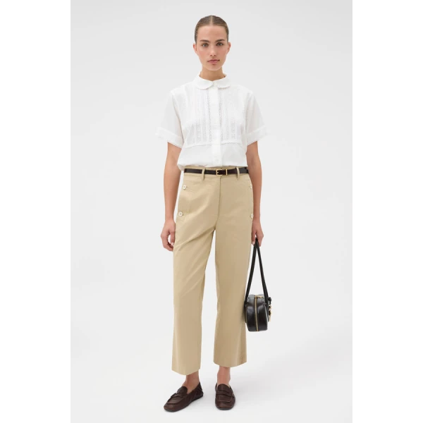 Oroton Delicate Short Sleeve Shirt - Oroton Tops - Australian Heritage Luxury - Shop at Coveti