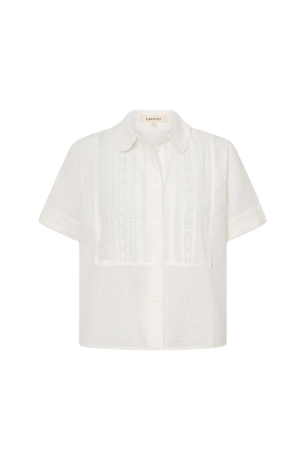 Oroton Delicate Short Sleeve Shirt - Oroton Tops - Australian Heritage Luxury - Shop at Coveti