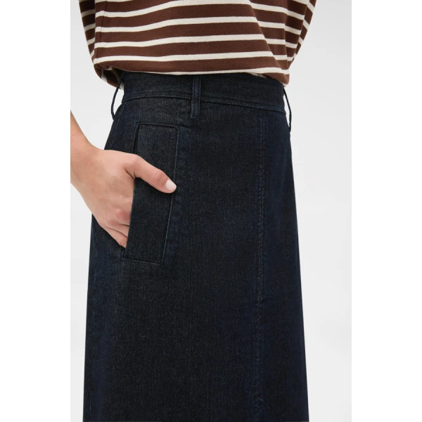 Oroton Denim Midi Skirt - Oroton Skirts - Australian Heritage Luxury - Shop at Coveti
